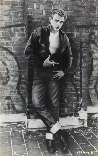 (JAMES DEAN) An obsessive collection of more than 130 photographs assembled by a die-hard Dean fan, Shirley Dormann, including souvenir